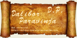 Dalibor Paravinja vizit kartica
